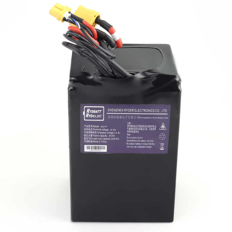 12V便攜式儲能電池組PACK 帶SMBus協議 12.8V25Ah 4串