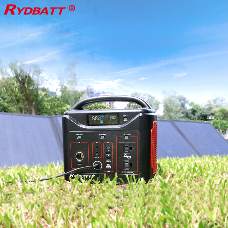 深度循環可充電600Wh戶外便攜式電站，配備MPPT儲能系統太陽能發電電站 