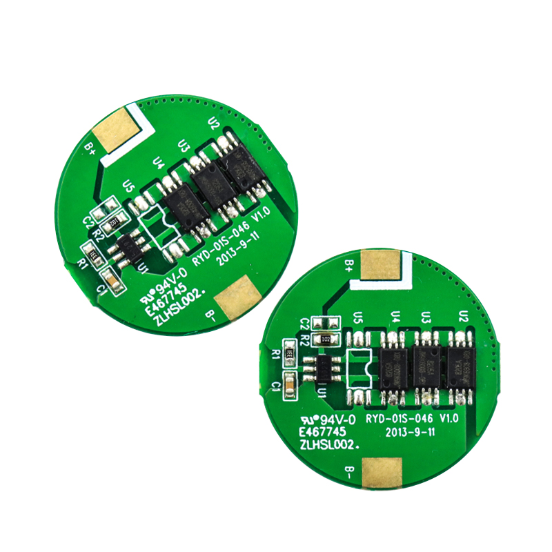 RYD-01S-046/V1.0版18650單體鋰電池BMS保護板