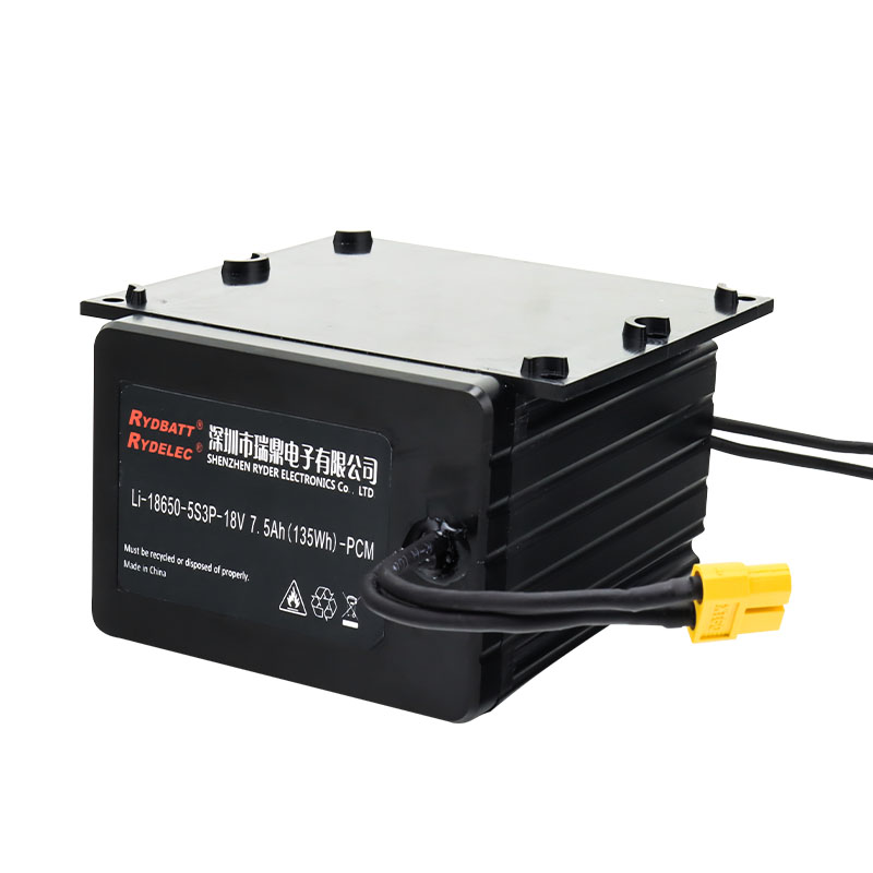 5串3并 18V7.5A 水下推進器防水18650動力鋰電池定制