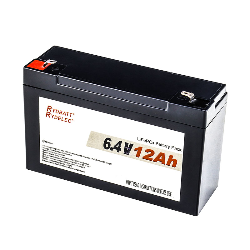 6V鉛酸電池替代鋰電 6.4V 12Ah 磷酸鐵鋰電池組