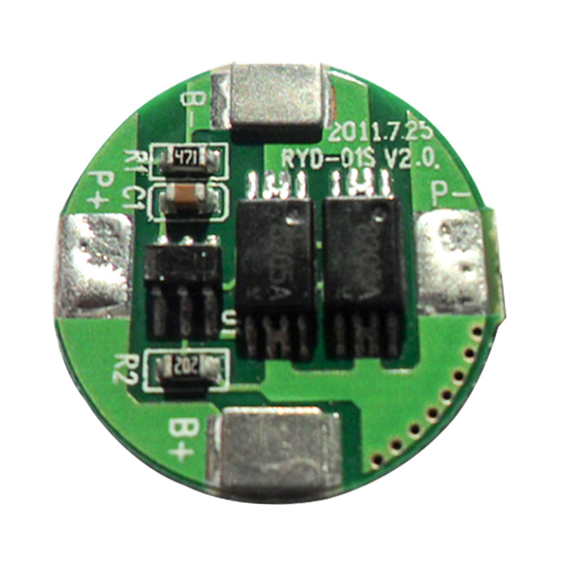 RYD-01S/V2.0版3C數碼電子設備單體18650鋰電池保護板 BMS