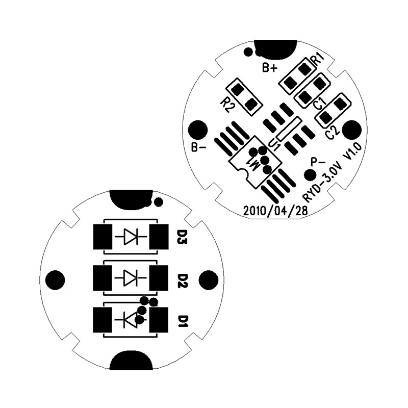 RYD-3.0V V1.0 RCR123A 3.7V降壓3.0V 新型鋰電