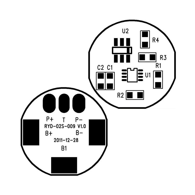 RYD-02S-009/V1.0 3C數碼產品鋰電池保護板