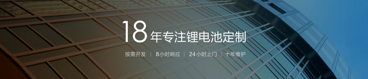 18年專注鋰離子電池定制
